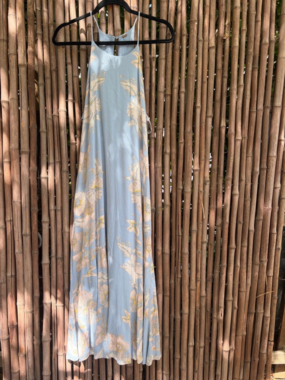 Free People Light Blue Floral Maxi Dress
